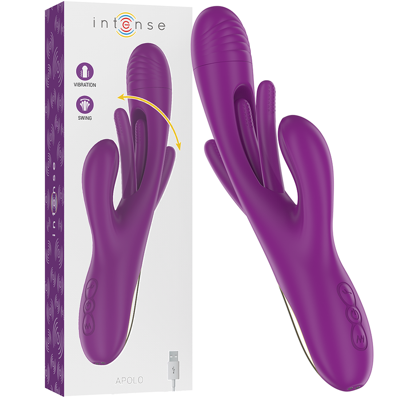 Vibrateur multifonction rechargeable à langue oscillante — INTENSE HIGH TECH