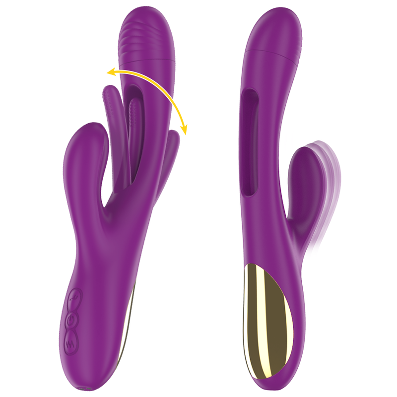 Vibrateur multifonction rechargeable à langue oscillante — INTENSE HIGH TECH