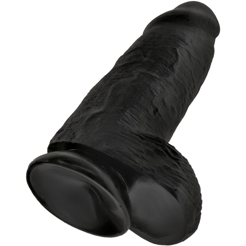 Gode réaliste extra-large 23 cm noir — KING COCK