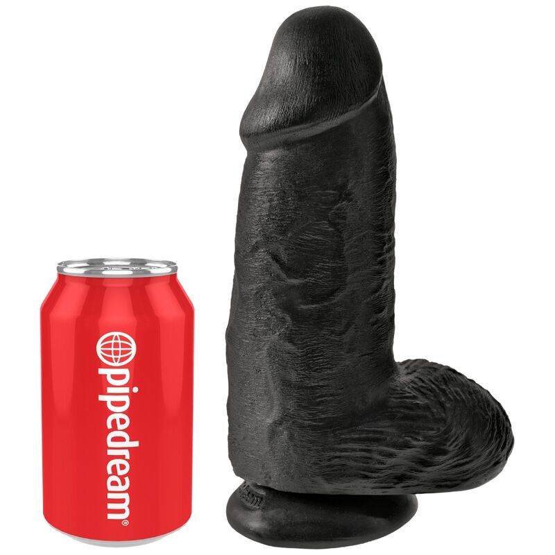 Gode réaliste extra-large 23 cm noir — KING COCK