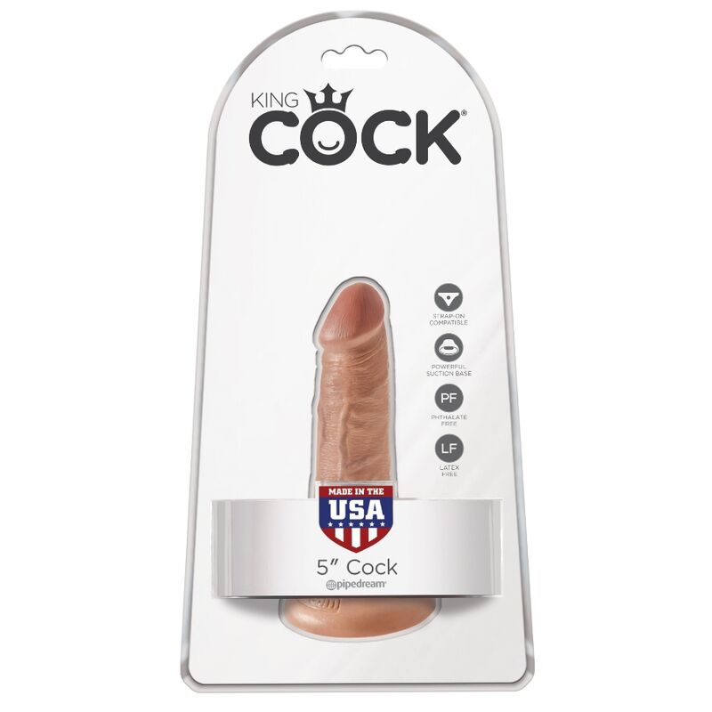 Gode réaliste 12 cm couleur caramel — KING COCK