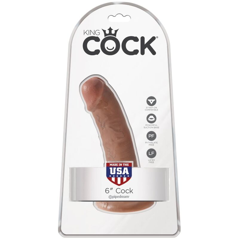 Pénis réaliste 15 cm caramel — KING COCK