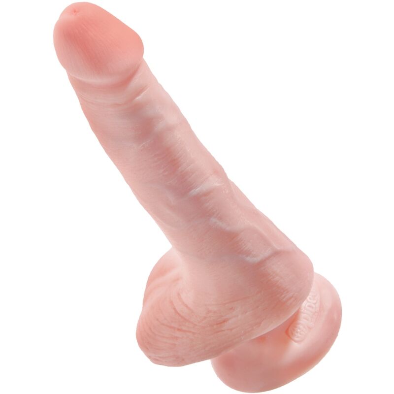Gode réaliste avec testicules 13,5 cm — KING COCK