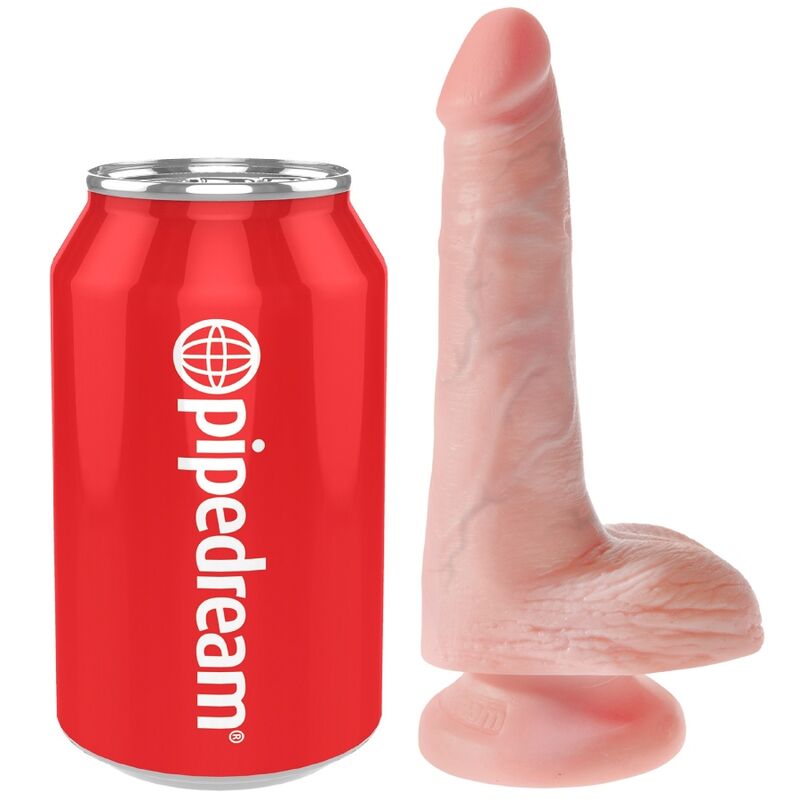 Gode réaliste avec testicules 13,5 cm — KING COCK