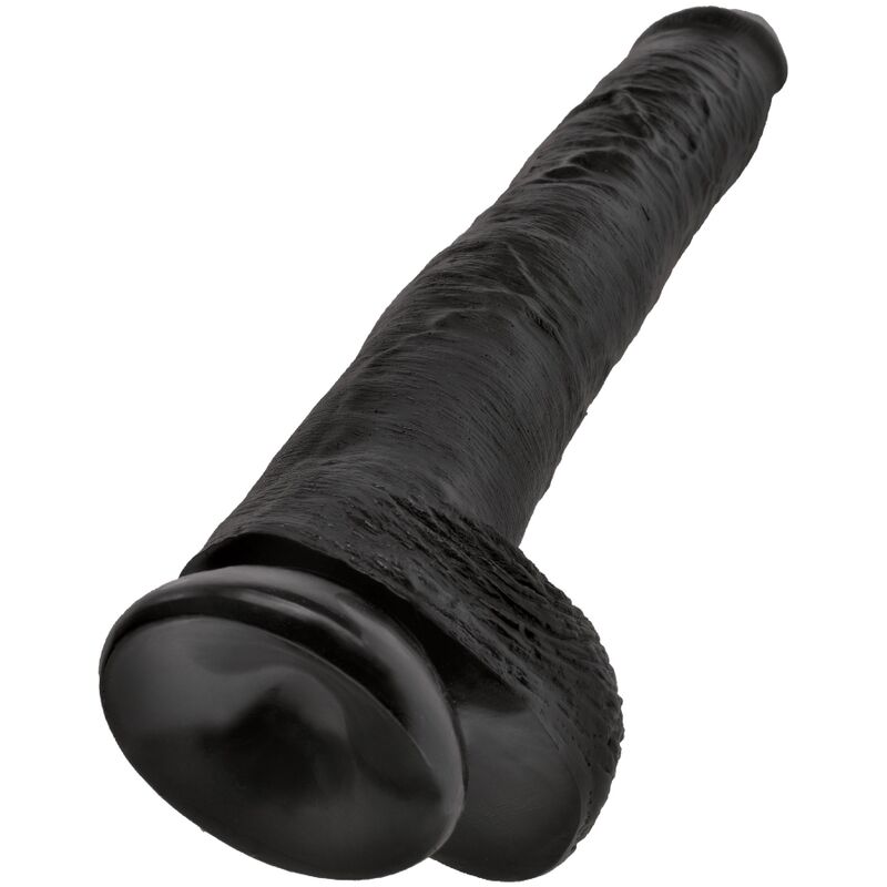 Godemichet réaliste avec boules 30,5 cm — KING COCK