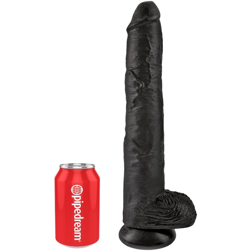 Godemichet réaliste avec boules 30,5 cm — KING COCK