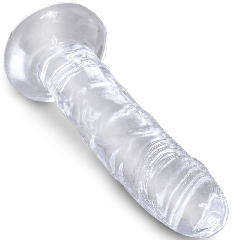 Gode réaliste transparent 15,5 cm — KING COCK