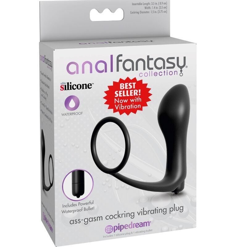 Plug vibrant anal et anneau pénien Ass-Gasm — ANAL FANTASY ELITE COLLECTION