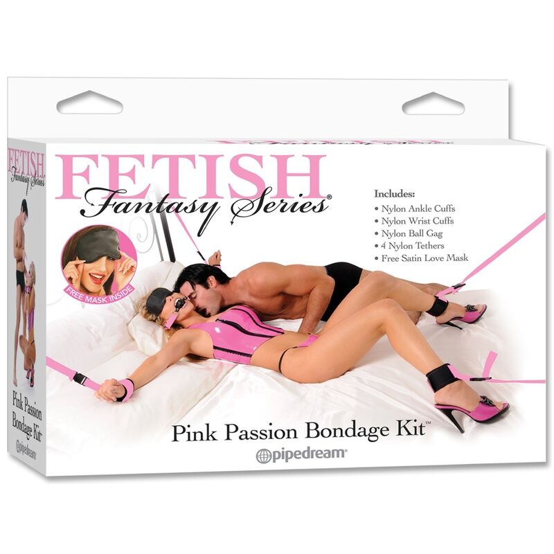 Kit bondage rose en fourrure — FETISH FANTASY SERIES