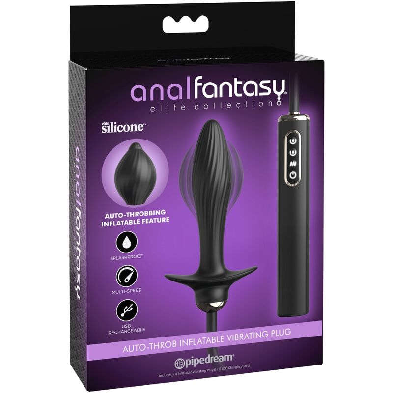 Plug anal gonflable vibrant Auto-Throb — ANAL FANTASY ELITE COLLECTION