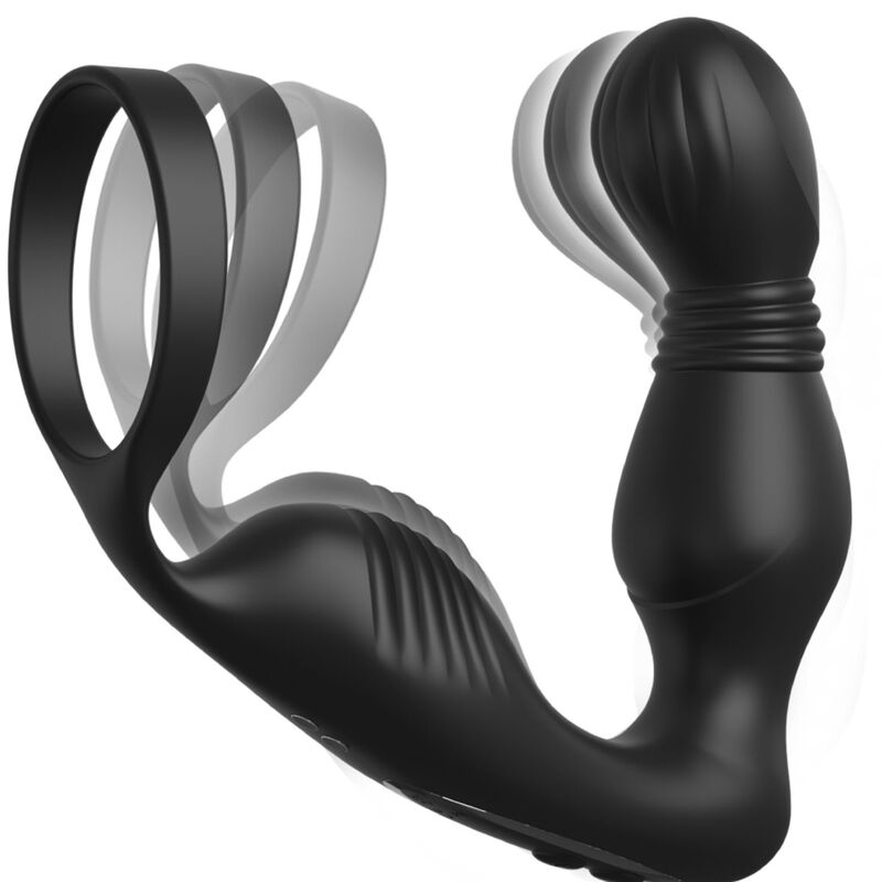 Masseur de prostate vibrant rechargeable avec système de traite — ANAL FANTASY ELITE COLLECTION