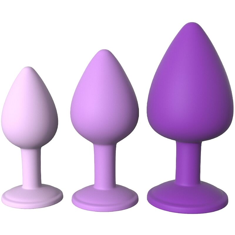 Ensemble de plugs anaux violets trois tailles — FANTASY FOR HER