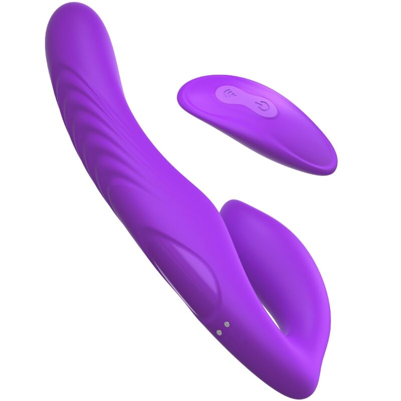Vibrateur double pénétration télécommandé 9 niveaux violet — FANTASY FOR HER