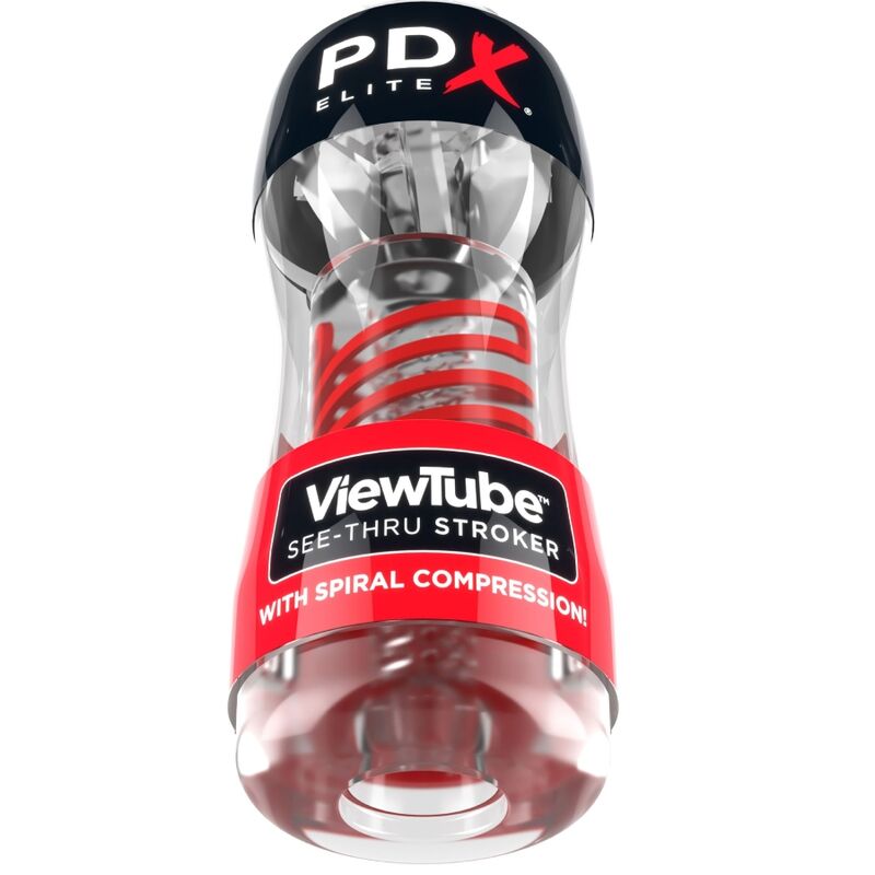 Masturbateur transparent à spirale et compression — PDX ELITE
