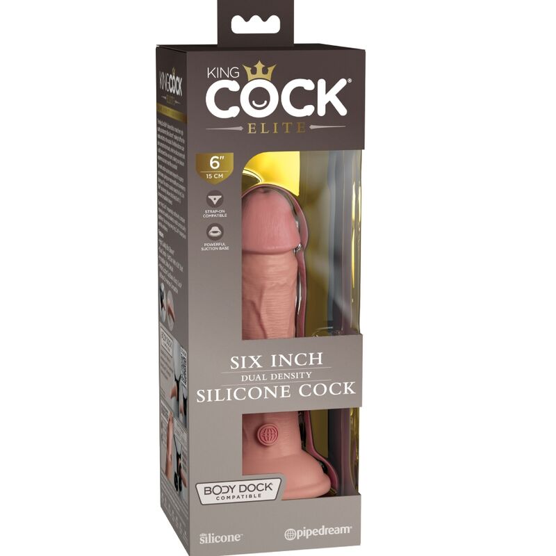 Gode réaliste en silicone double densité — KING COCK