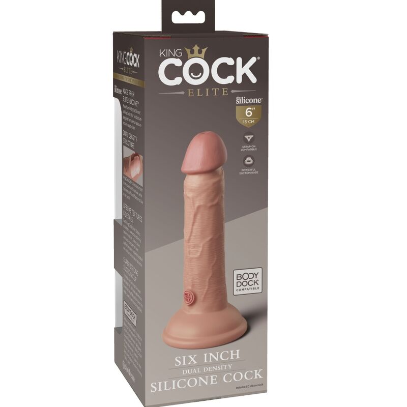 Gode réaliste en silicone double densité — KING COCK
