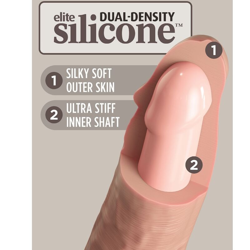 Gode réaliste double densité 23 cm — KING COCK