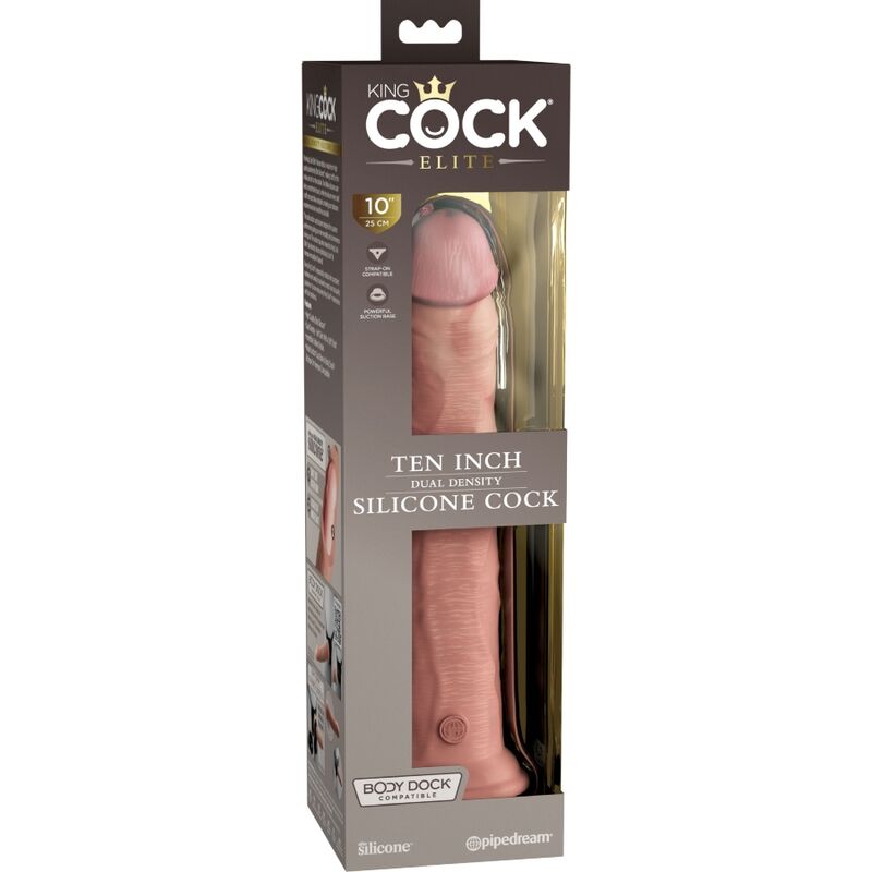 Gode réaliste en silicone double densité 25 cm — KING COCK