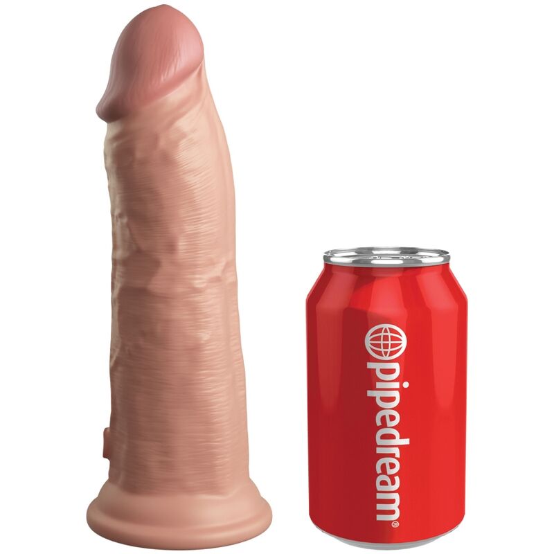 Gode réaliste vibrant double densité 20,3 cm — KING COCK