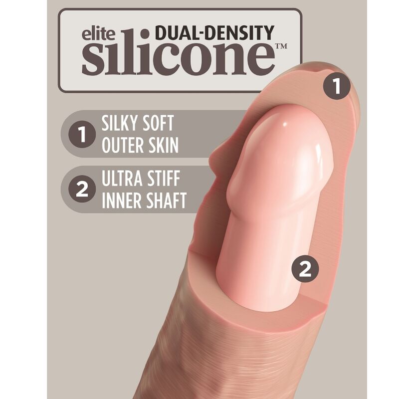 Harnais réglable avec gode double densité 15.2 cm — KING COCK