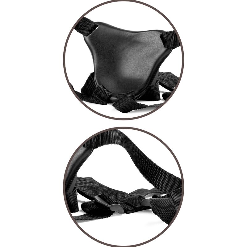 Harnais réglable confortable avec gode 17,8 cm — KING COCK