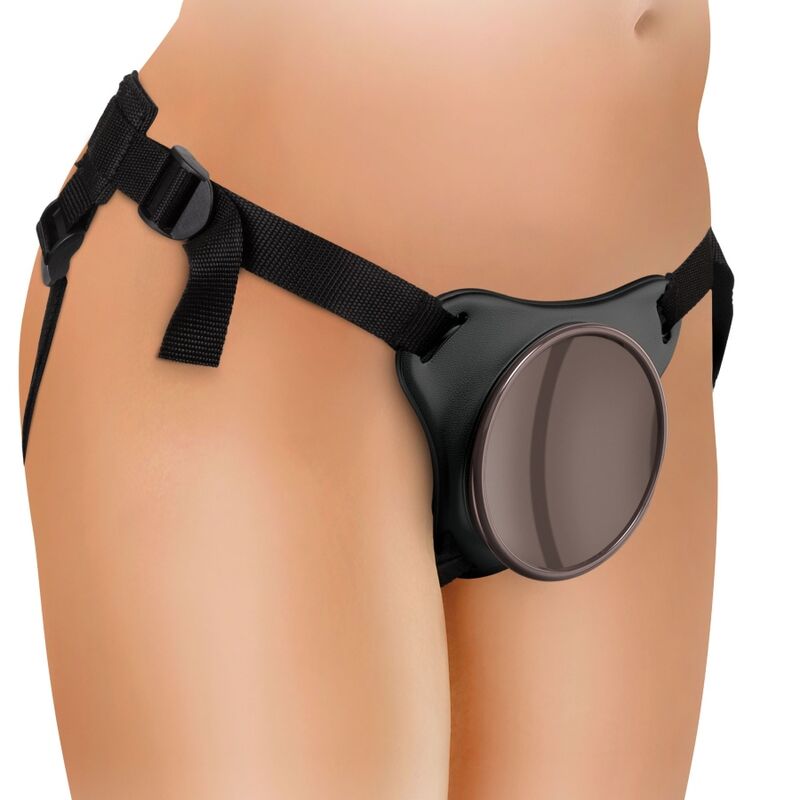 Kit harnais réglable deluxe avec anneau testicules et gode 20,3 cm — KING COCK