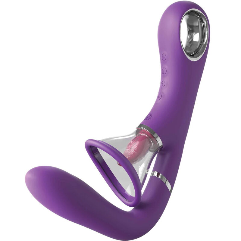 Double stimulateur point G et clitoris avec succion — FANTASY FOR HER