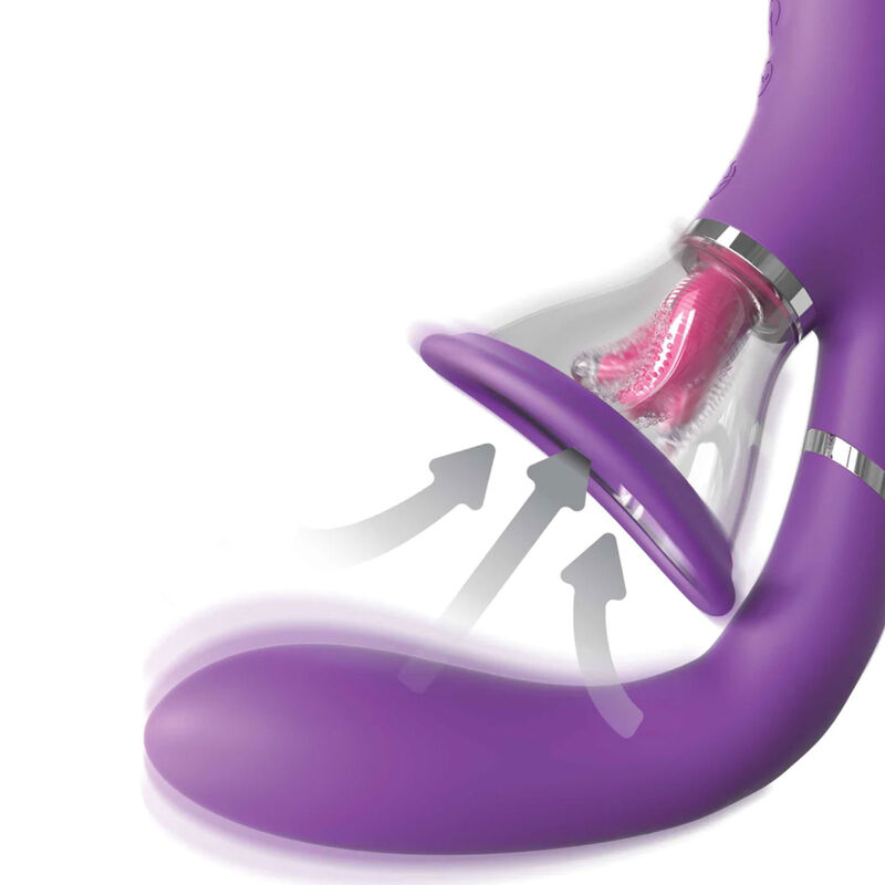 Double stimulateur point G et clitoris avec succion — FANTASY FOR HER