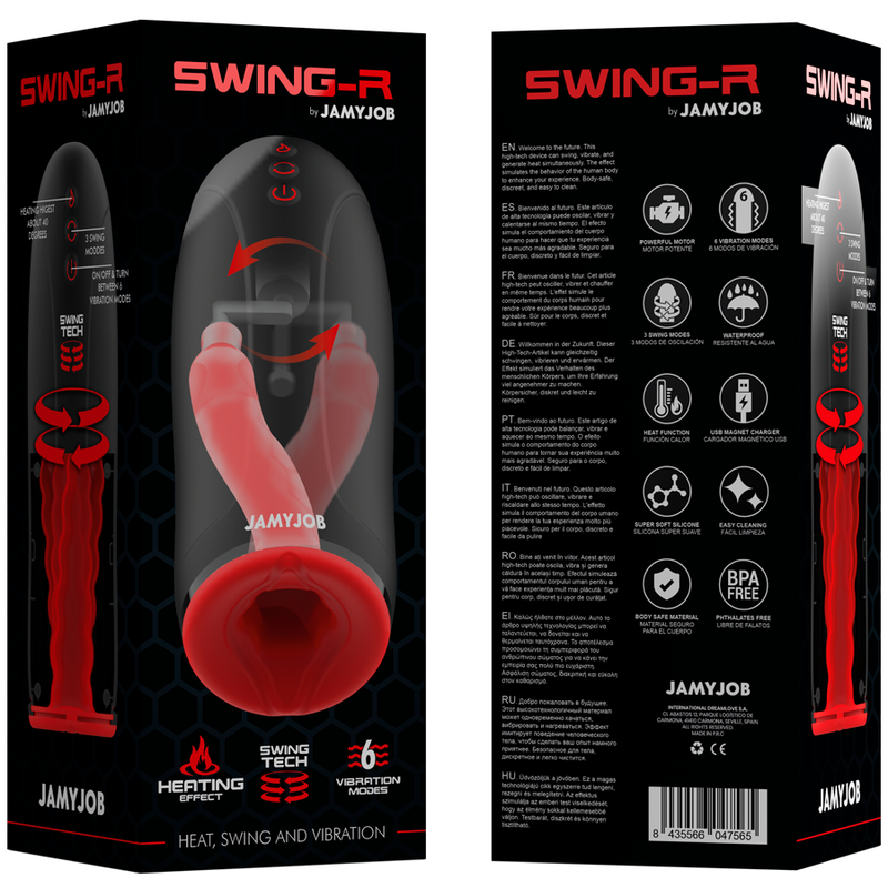 Masturbateur chauffant oscillant et vibrant swing — JAMYJOB