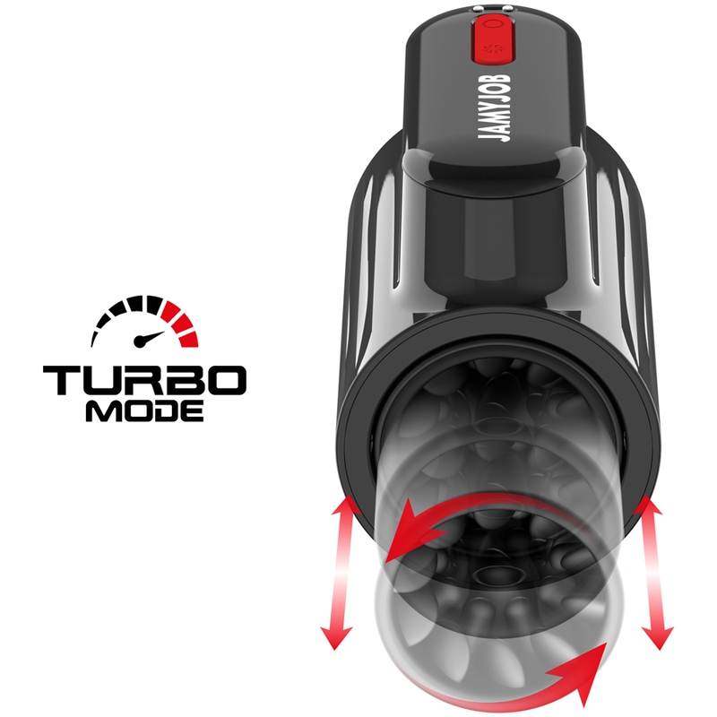 Masturbateur vibrant vortex à rotation et pilon — JAMYJOB