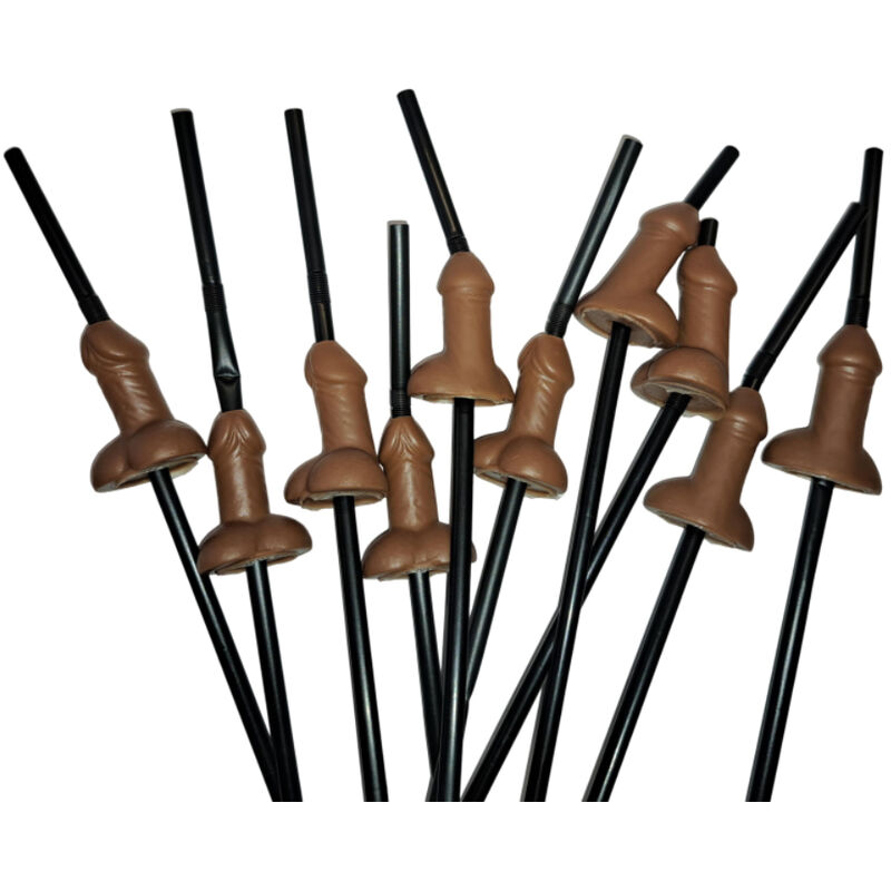 Pailles festives rigolotes (lot de 10) — DIABLO PICANTE