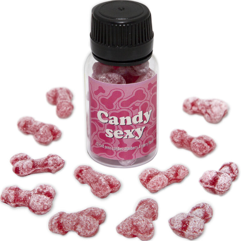 Pot de 12 gommes coquines saveur fraise-cerise — DIABLO PICANTE