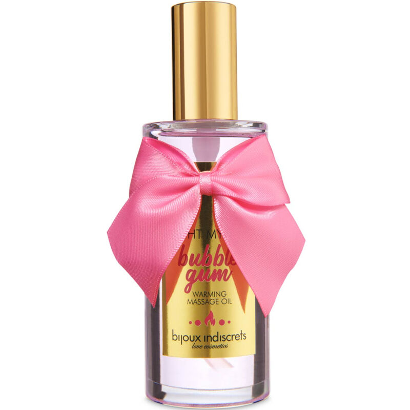 Huile de massage effet chaleur saveur bubblegum — BIJOUX LOVE COSMETIQUES