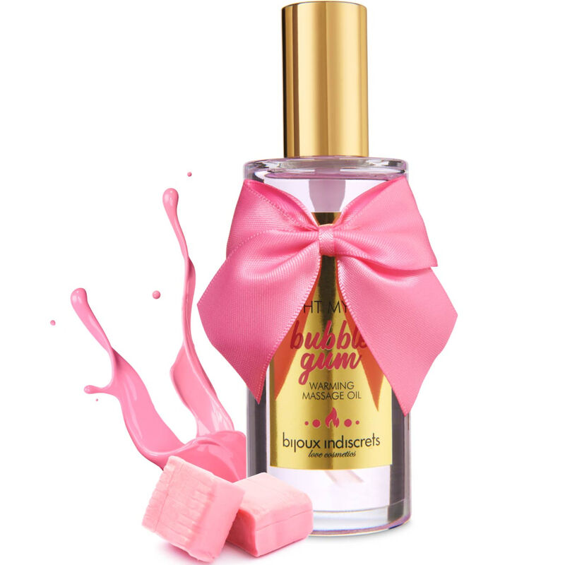 Huile de massage effet chaleur saveur bubblegum — BIJOUX LOVE COSMETIQUES