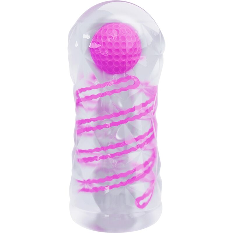 Masturbatore maschile Fantasy con spirale interna e perline trasparenti — PRETTY LOVE MALE