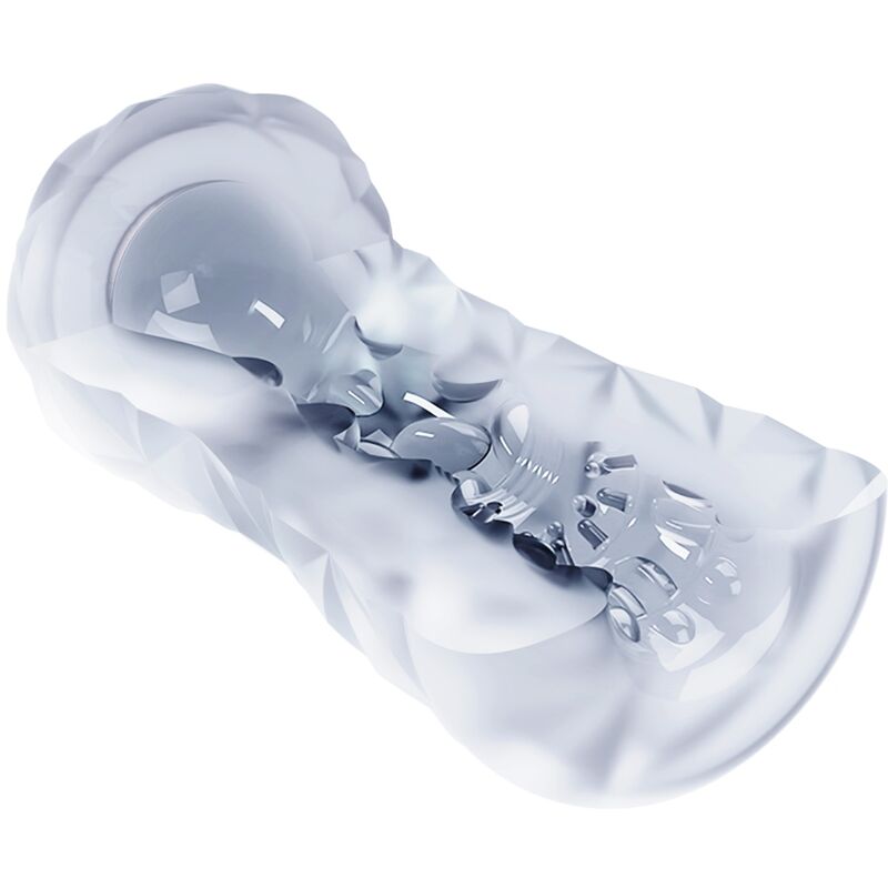 Masturbatore maschile Fantasy con spirale interna e perline trasparenti — PRETTY LOVE MALE