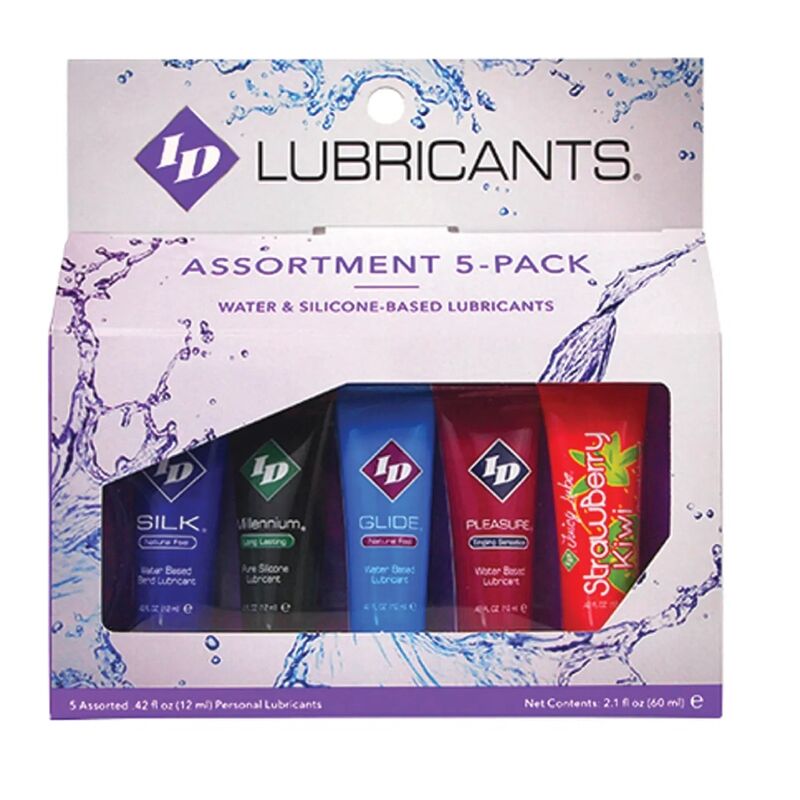 Assortiment de 5 lubrifiants aromatisés 12 ml — ID Juicy Lube