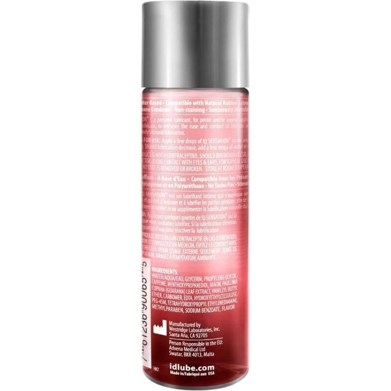 Lubrifiant chaud base d'eau effet chaleur 250 ml — ID SENSATION