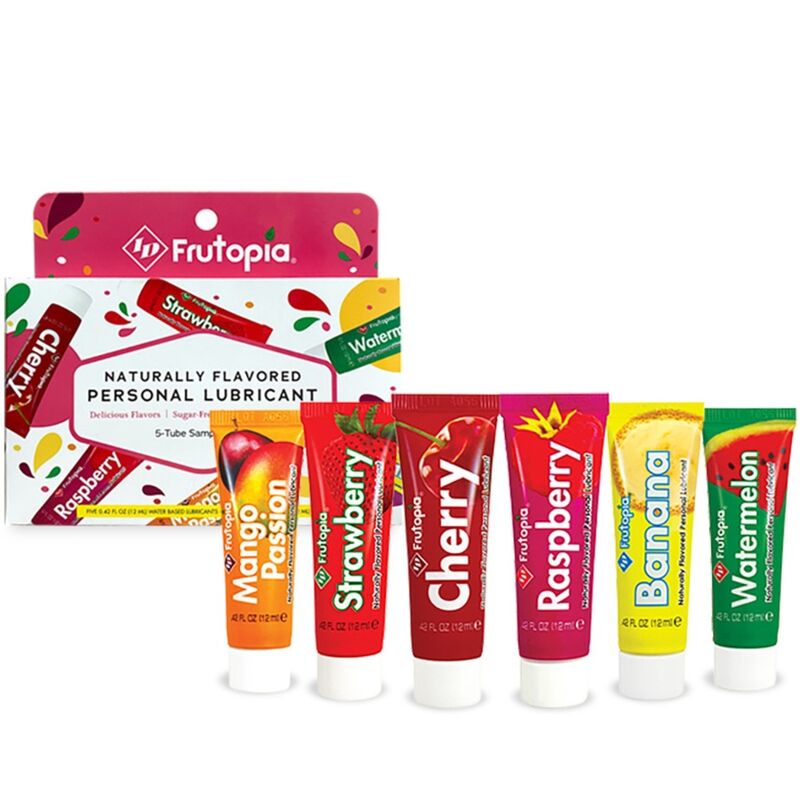 Assortiment de lubrifiants fruités 5 x 12 ml — ID FRUTOPIA
