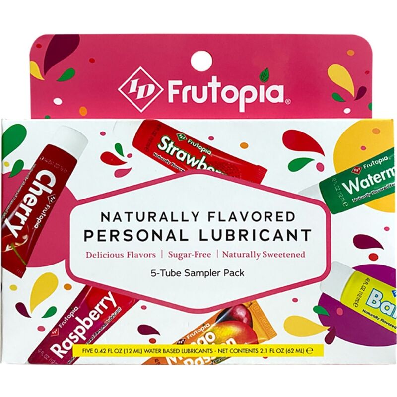 Assortiment de lubrifiants fruités 5 x 12 ml — ID FRUTOPIA