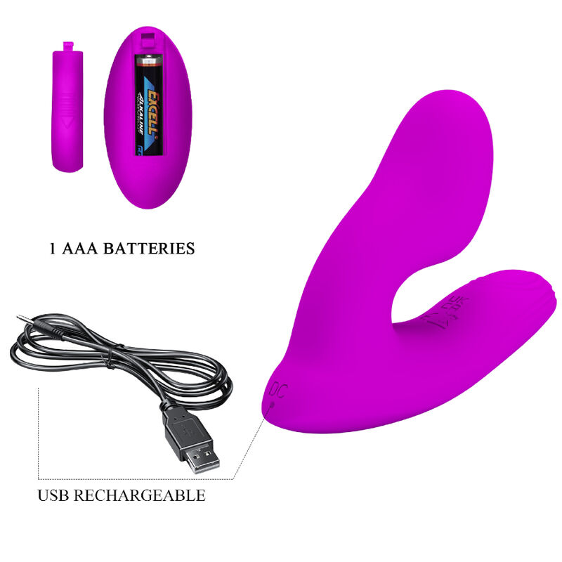 Masseur double stimulation clitoris et point G — PRETTY LOVE