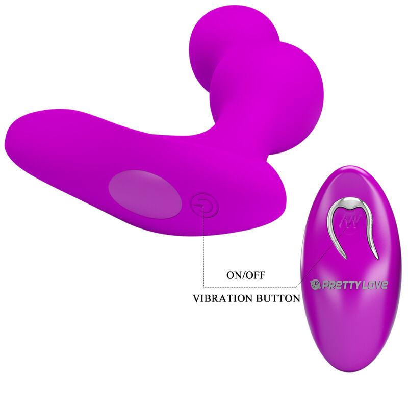 Massageur anal vibrant avec télécommande — PRETTY LOVE