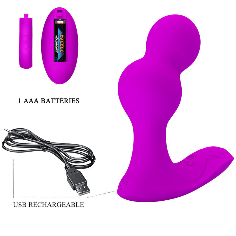 Massageur anal vibrant avec télécommande — PRETTY LOVE
