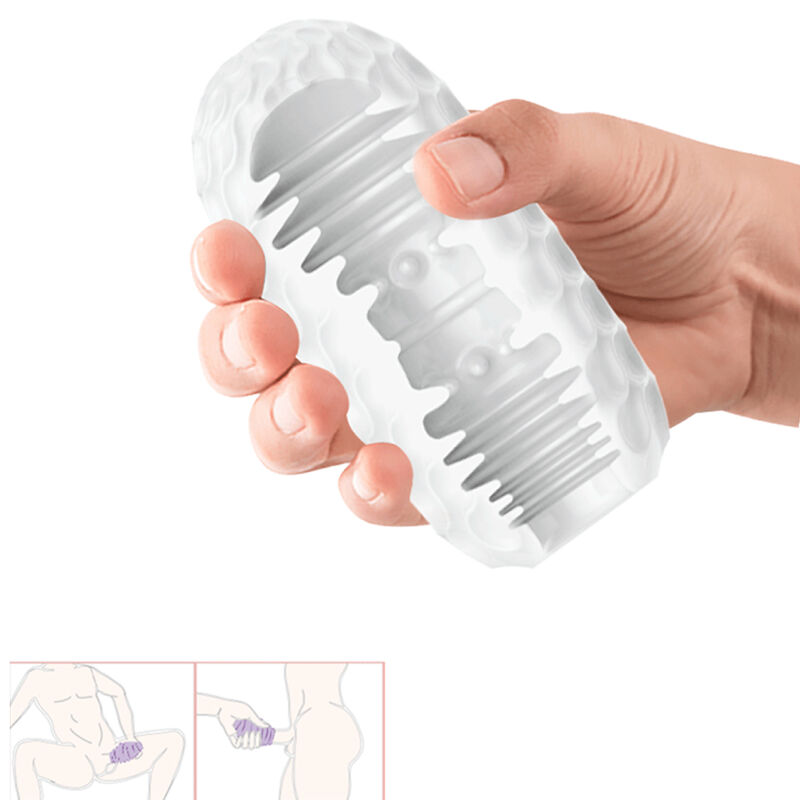 Triple-Tunnel Egg Masturbator — Pretty Love Male