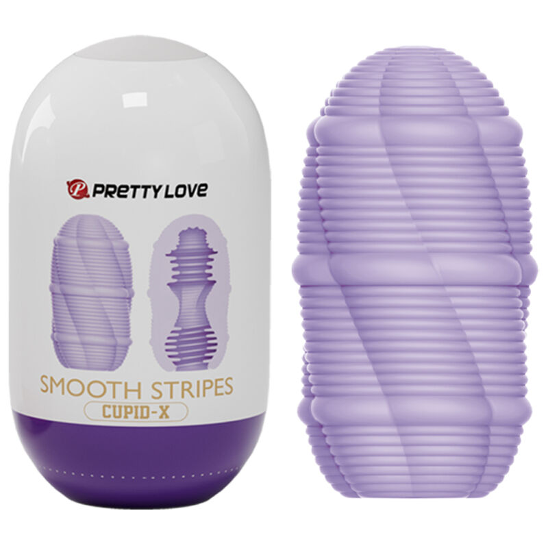 Œuf masturbateur Cupid à rayures lisses — PRETTY LOVE MALE