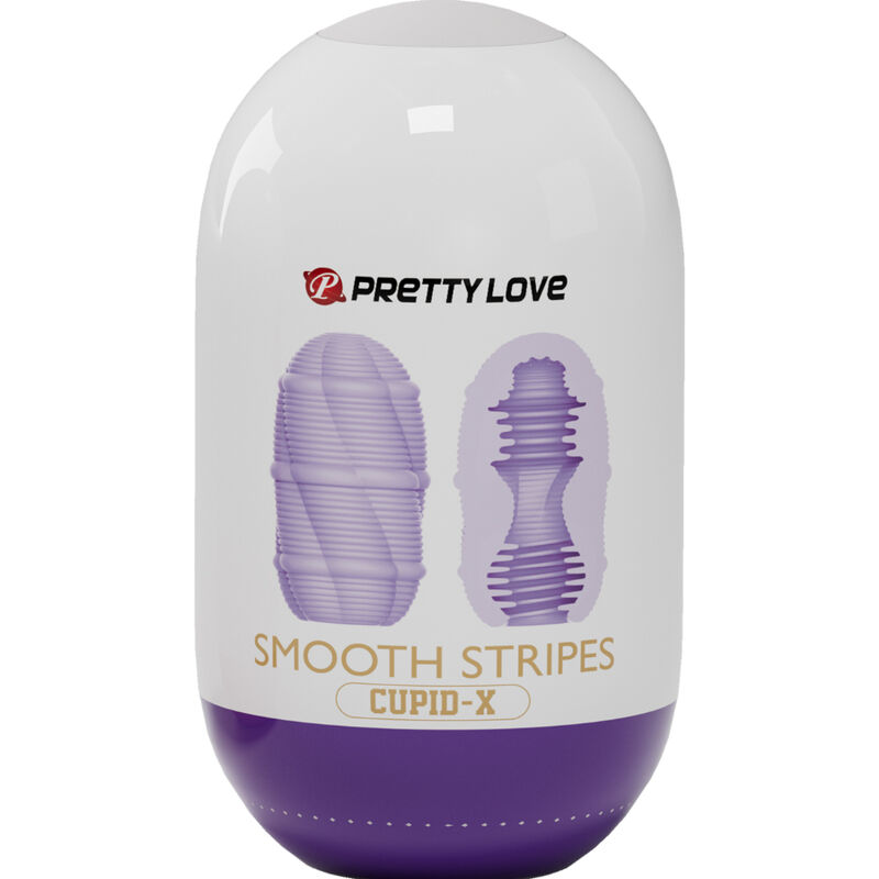 Œuf masturbateur Cupid à rayures lisses — PRETTY LOVE MALE