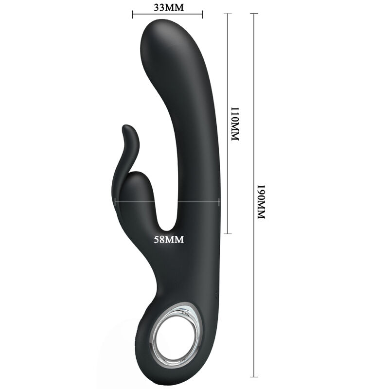 Vibrateur lapin double stimulation chauffant — PRETTY LOVE
