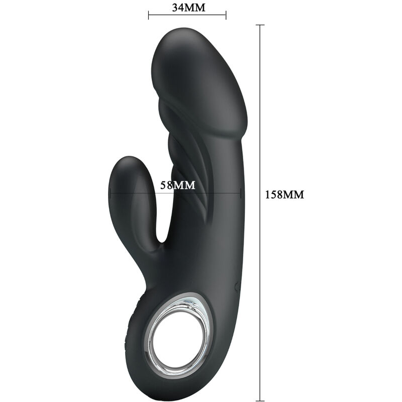Stimulateur double point G et clitoris en silicone — PRETTY LOVE