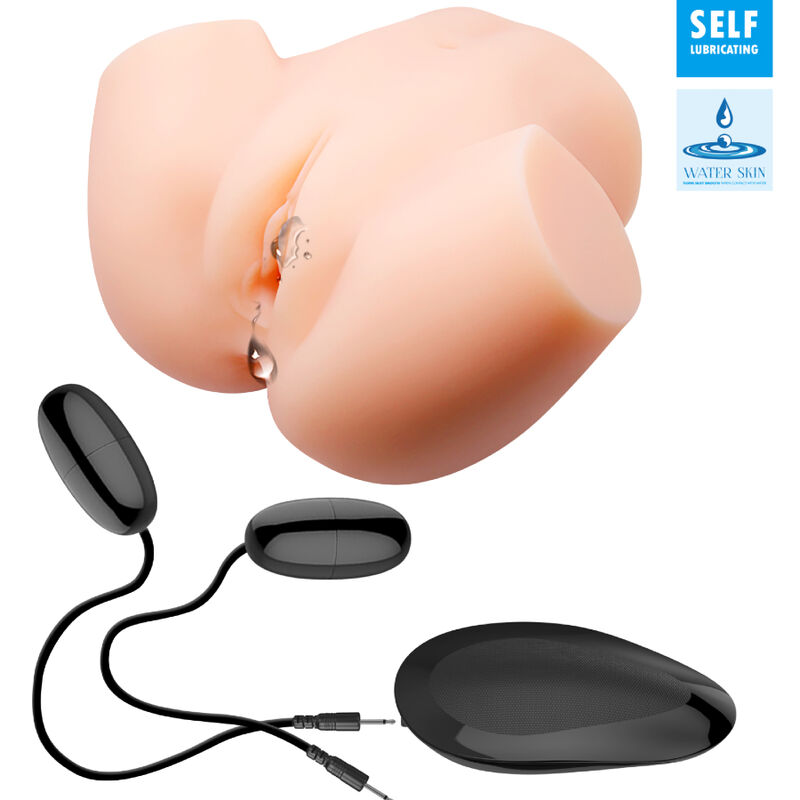 Masturbateur double vagin et anus réaliste vibrant — CRAZY BULL