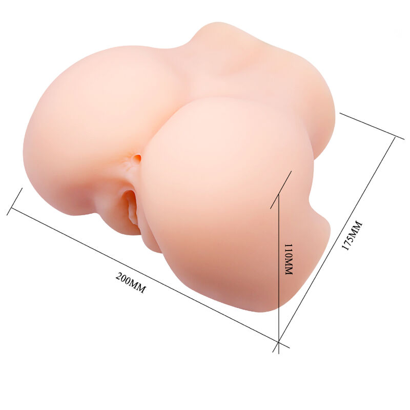 Masturbateur double vagin et anus réaliste vibrant — CRAZY BULL